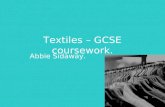 Textiles – GCSE coursework.