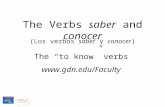 The Verbs  s aber and conocer