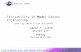 Traceability In Model Driven Engineering Enabling Complex System Development