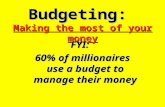 Budgeting:  Making the most of your money