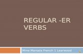Regular -ER Verbs