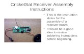 CricketSat Receiver Assembly Instructions