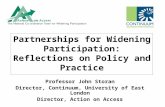 Partnerships for Widening Participation: Reflections on Policy and Practice