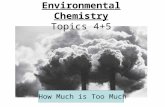 Environmental Chemistry Topics 4+5