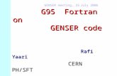 G95  Fortran on          GENSER code