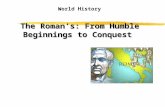 The Roman’s: From Humble Beginnings to Conquest
