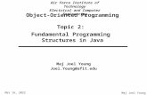 Object-Oriented Programming Topic 2:  Fundamental Programming  Structures in Java