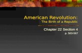 American Revolution: The Birth of a Republic