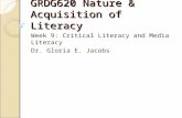 GRDG620 Nature & Acquisition of Literacy
