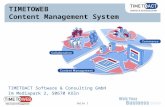 TIMETOWEB  Content Management System