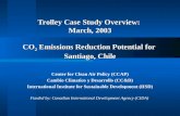 Trolley Case Study Overview:  March, 2003 CO 2  Emissions Reduction Potential for  Santiago, Chile