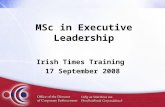 MSc in Executive Leadership