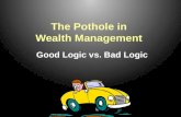 The  Pothole  in  Wealth Management Good  Logic  vs. Bad Logic