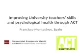 Improving University teachers’ skills and psychological health through ACT