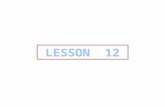 LESSON  12