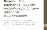 Beyond the Machine:  Students’ metaphors for function and linear  transformation