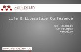 Life & Literature Conference Jan Reichelt Co-Founder Mendeley