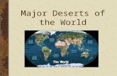 Major Deserts of the World
