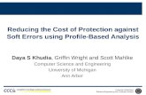 Reducing  the Cost of Protection against Soft Errors using Profile-Based  Analysis