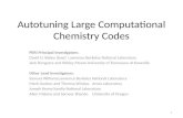 Autotuning  Large Computational Chemistry Codes