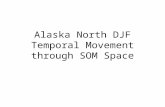 Alaska North DJF Temporal Movement through SOM Space