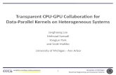 Transparent CPU-GPU Collaboration for Data-Parallel Kernels on Heterogeneous Systems