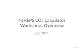 NJHEPS CO 2  Calculator Worksheet Overview
