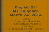 English 9H  Ms. Bugasch  March  24,  2014