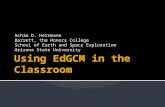 Using  EdGCM  in the Classroom