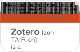 Zotero  Reference Manager