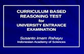 UNIVERSITY ENTRANCE EXAMINATION IN INDONESIA Historical Perspective