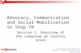 Advocacy, Communication and Social Mobilization to Stop TB
