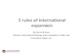 5 rules of international expansion