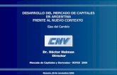 Dr. Héctor Helman  Director Mercado de Capitales y Derivados - ROFEX  2009