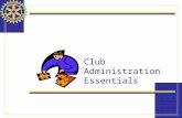 Club Administration Essentials
