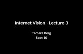 Internet Vision - Lecture 3