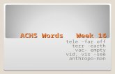 ACHS Words   Week 16
