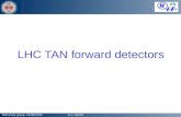 LHC TAN forward detectors