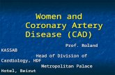 Women and   Coronary Artery Disease (CAD)