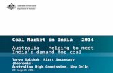 Coal Market in India – 2014 Australia  – helping  to meet India’s demand for coal