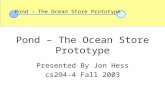 Pond – The Ocean Store Prototype