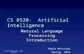 CS 8520:  Artificial Intelligence