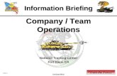 Company / Team Operations