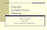 Osgood  Neighborhood  Meeting