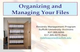 Organizing and Managing Your Files