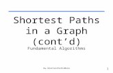 Shortest Paths in a Graph (cont’d)