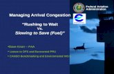 Managing Arrival Congestion “Rushing to Wait Vs. Slowing to Save (Fuel)”