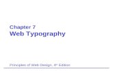 Chapter 7 Web Typography