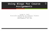 Using Blogs for Course Assignments