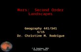 Mars:  Second Order Landscapes
